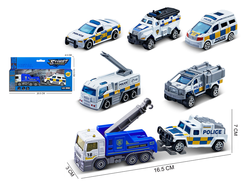 1:64 Slide Alloy Trailer Combination