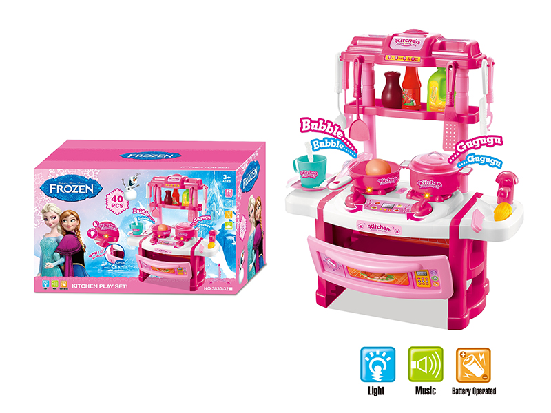 Frozen Kitchen Table With  Light And Sound(40PCS)
