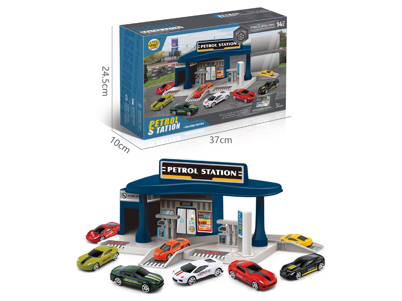 Parking Lot Of Urban Alloy Racing Gas Station