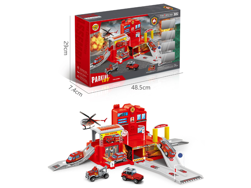 Parking Lot Of Urban Alloy Fire Station