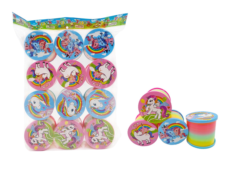 Unicorn Rainbow Spring With Lid 12pcs
