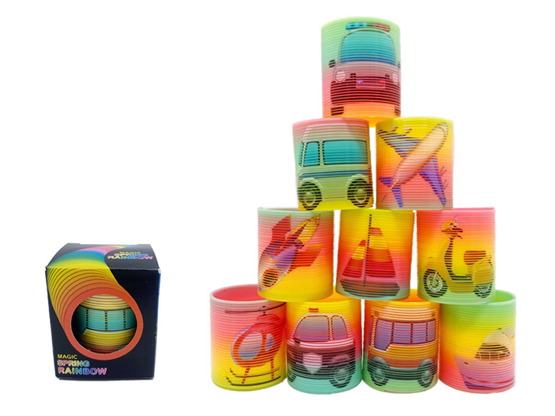 Traffic Tools Pattern Rainbow Spring