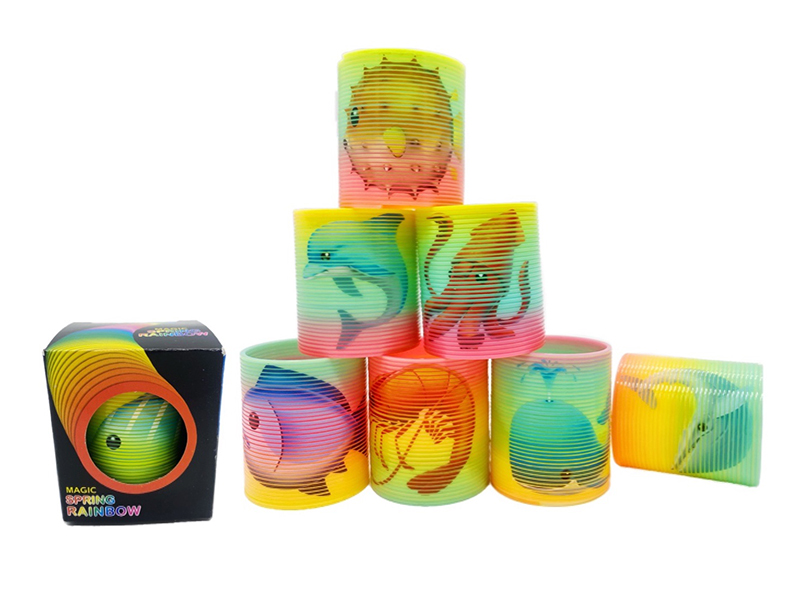 Sea Animal Pattern Rainbow Spring