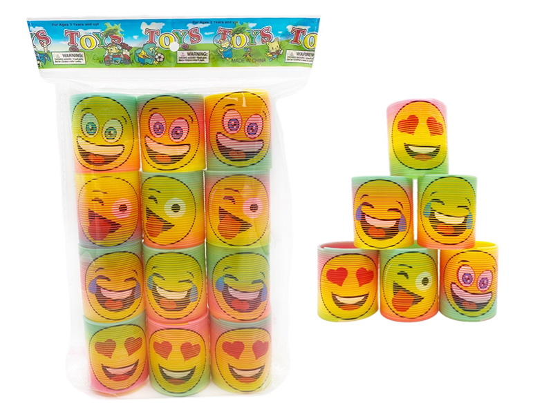 Expression Face Rainbow Spring 12pcs