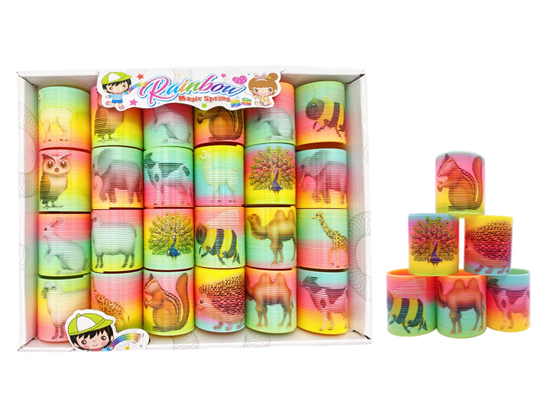 Animals Pattern Rainbow Spring 24pcs