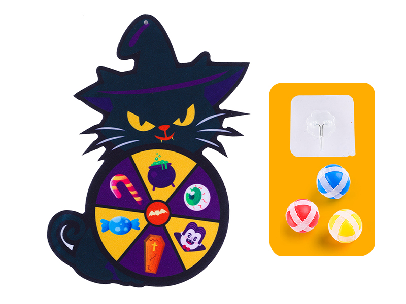 Black Cat Dartboard Sticky Ball
