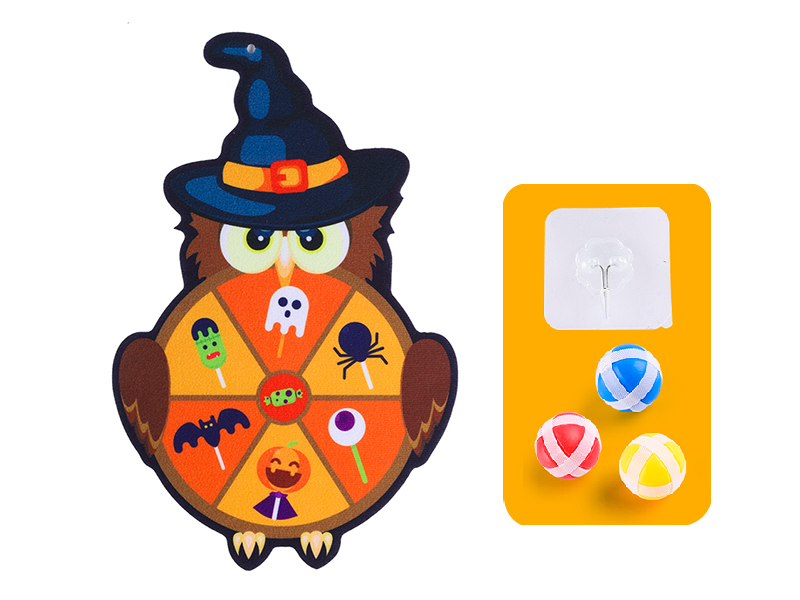 Owl Dartboard Sticky Ball
