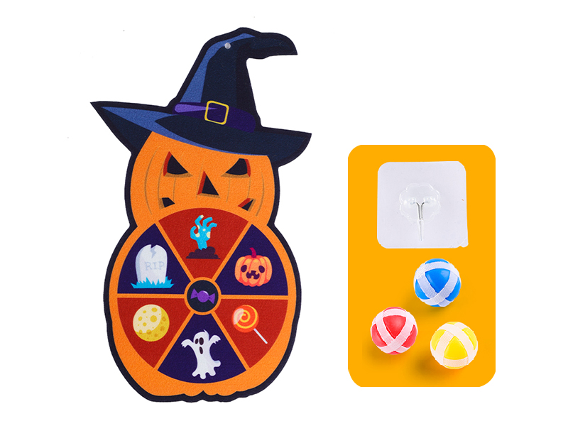 Pumpkin Head Dartboard Sticky Ball