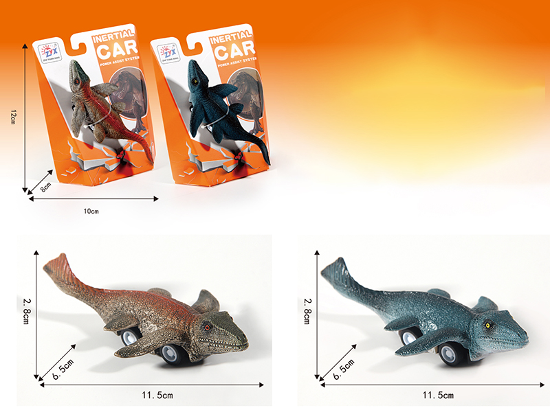 Pull Back Dinosaur - Mosasaurus(2-Color Mixed)