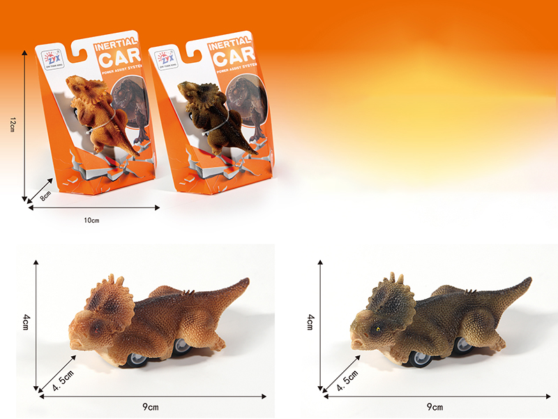 Pull Back Dinosaur - Pachyrhinosaurus(2-Color Mixed)