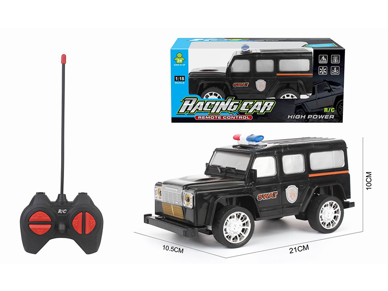 1:18 27Mhz R/C 4Ch Land Rover Guard Police Car