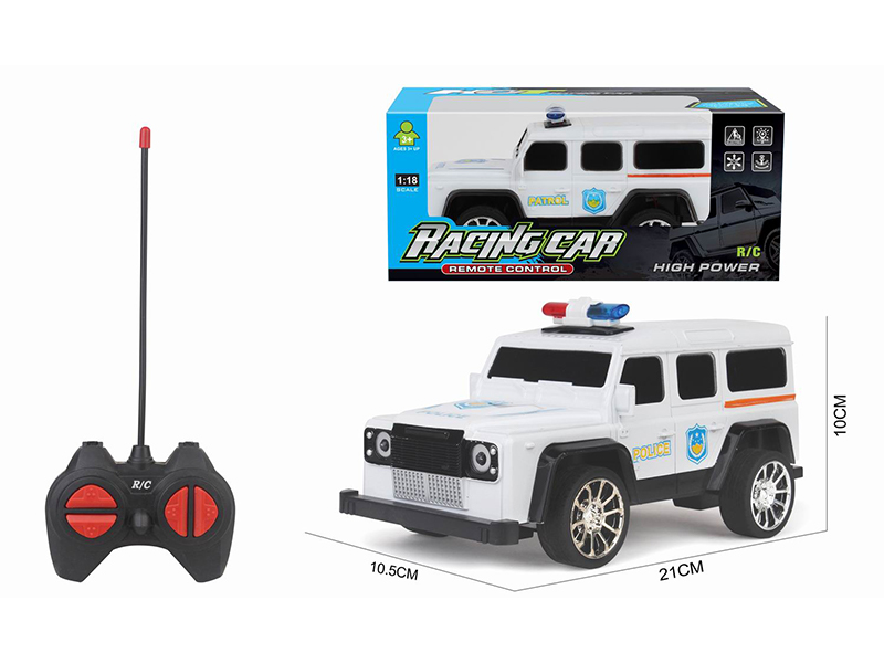 1:18 27Mhz R/C 4Ch Land Rover Guard Police Car