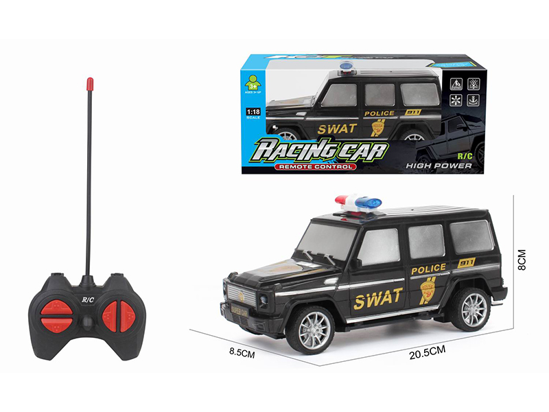 1:18 27Mhz R/C 4Ch Simulated Benz G65 Special Police Vehicle