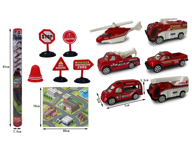 1:64 Alloy Car Set - Fire Control Series