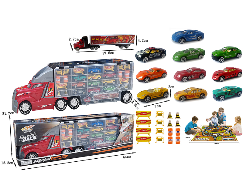 Modern Trailer With Alloy Car