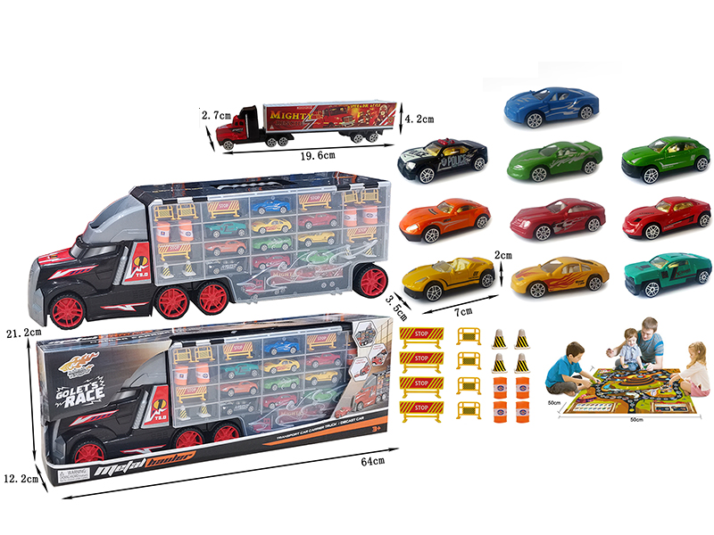 Modern Trailer With Alloy Car