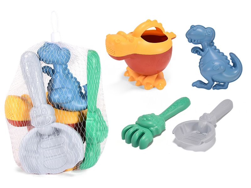 4Pcs Dinosaur Kettle Combination Beach Toys