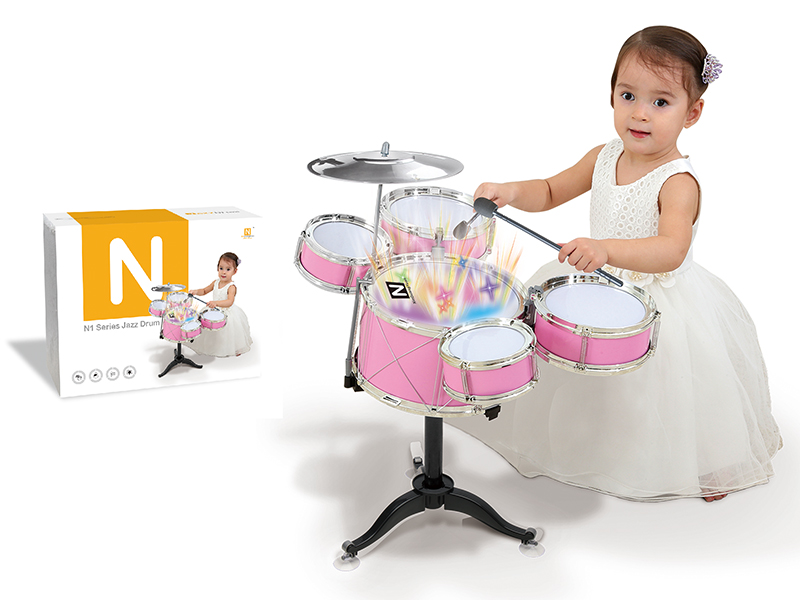 Jazz Drums With Lights, Music, Vibrations(5 Drums + Chair)