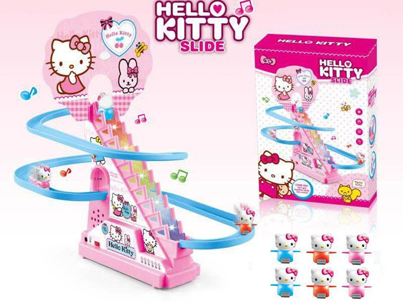Hello Kitty B/O Track Slide(6 Kitty Cats)