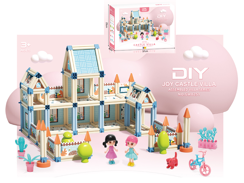 233PCS 3D Build Castle Villa
