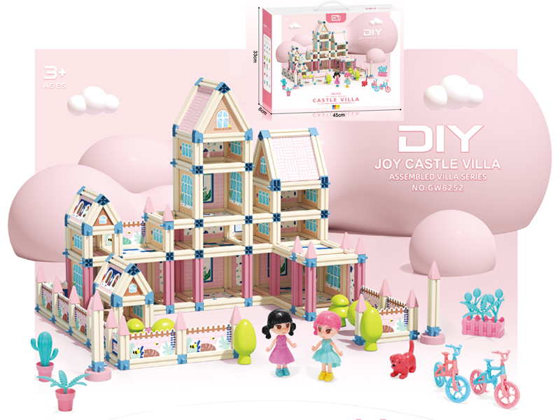 396PCS 3D Build Castle Villa