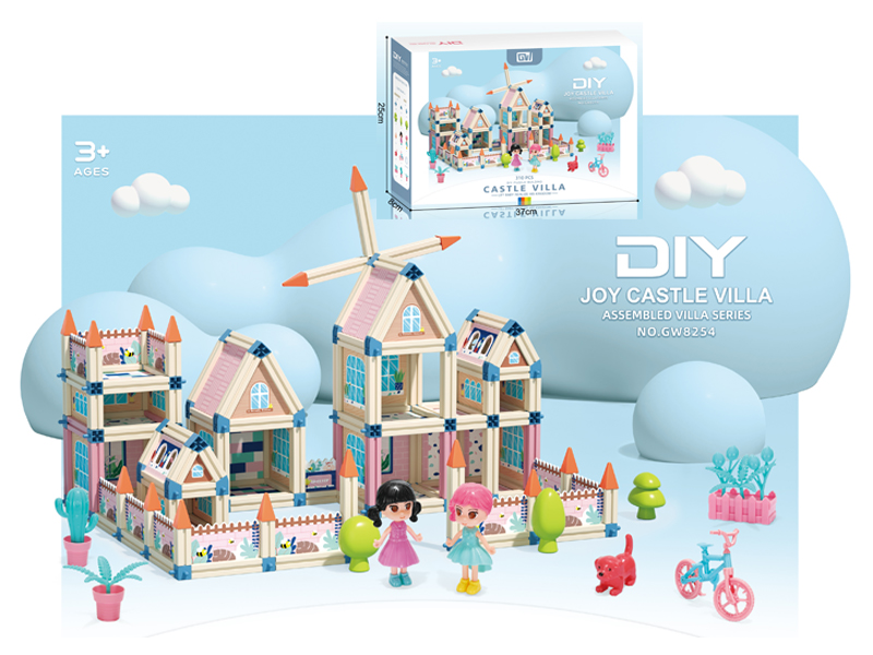 310PCS 3D Build Castle Villa