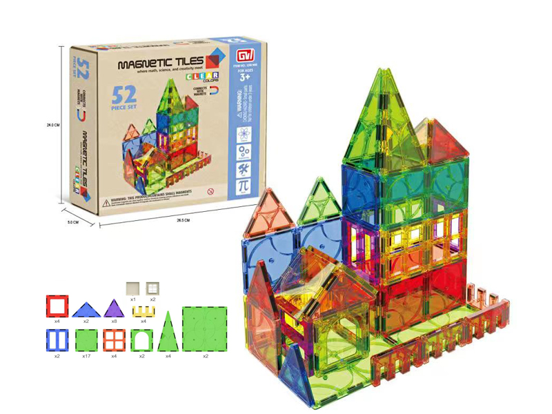 52PCS Magnetic Sheet Building Blocks