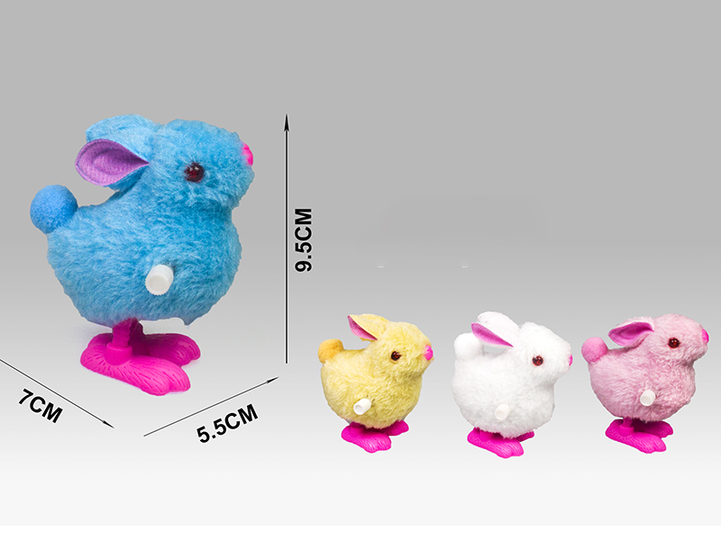 Upper Chain Plush Round Tail Rabbit