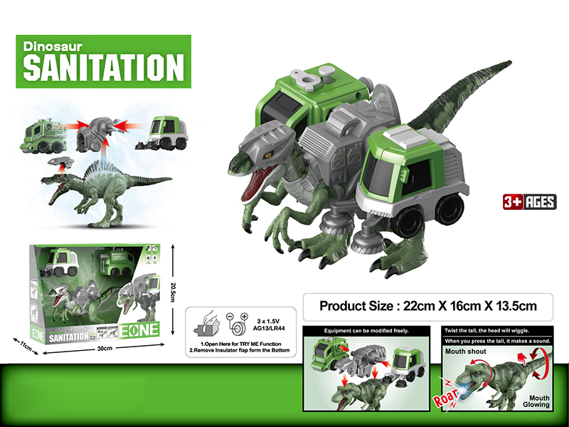 Velociraptor Sanitation Team Sprinkler Sweeper Assembly And Disassembly Model