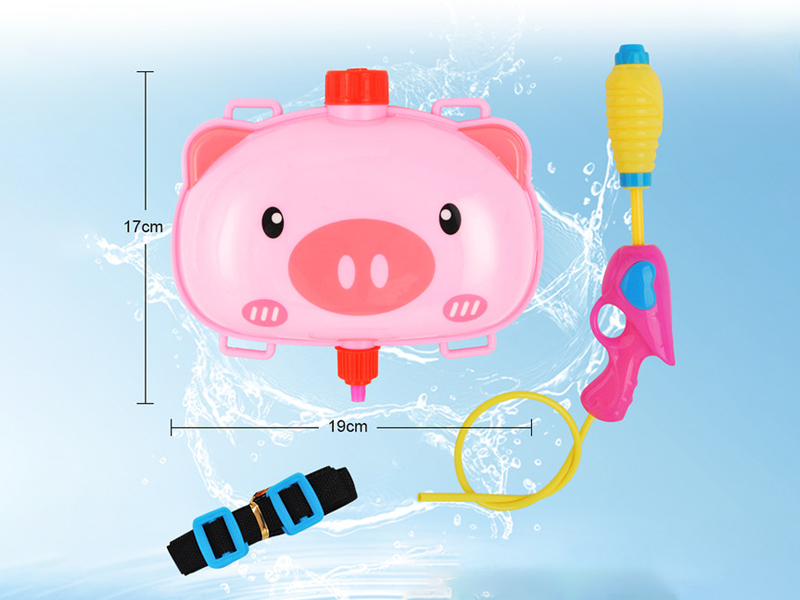 Cartoon Pig Head Backpack Water Gun