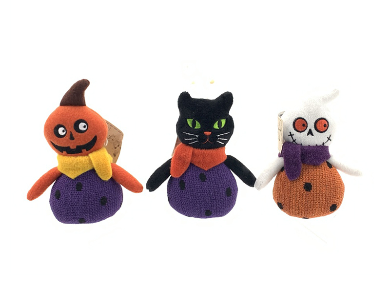 Little White Ghost/Black Cat/Pumpkin Ornament