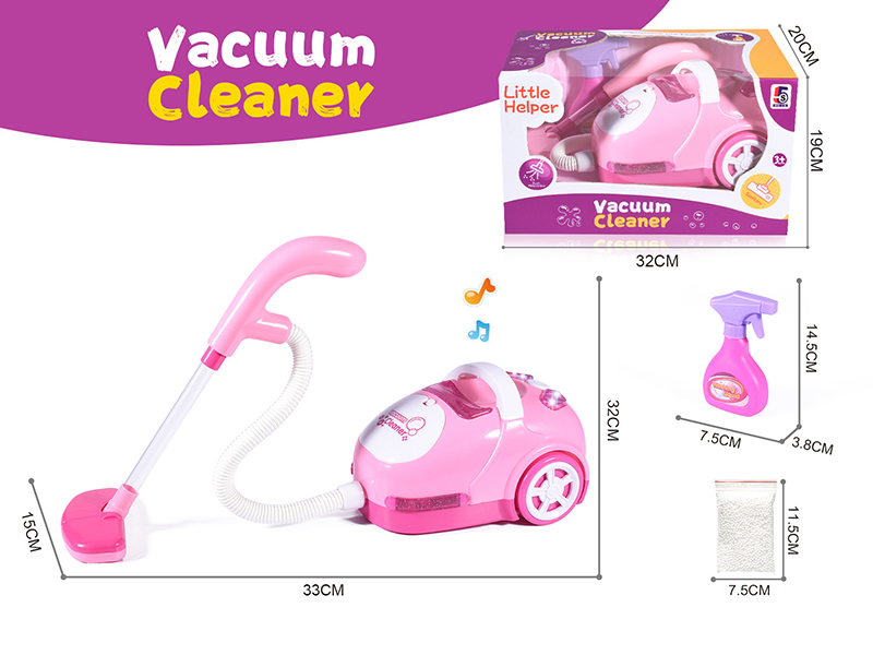 Pink B/O Vacuum Cleaner With Light And Music