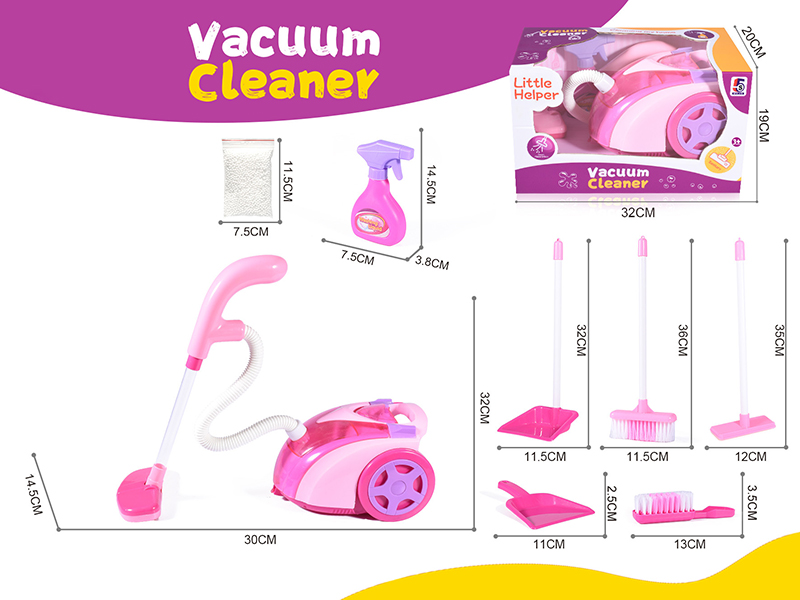 Pink B/O Vacuum Cleaner Set