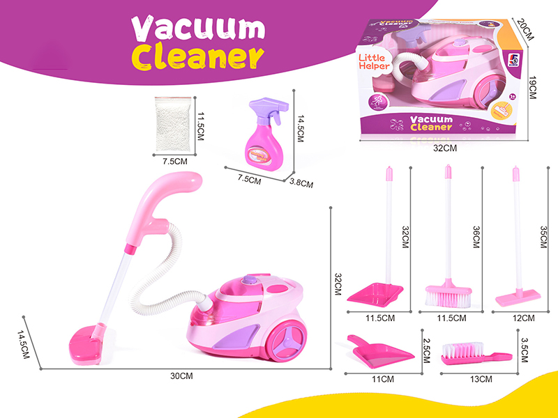 Pink B/O Vacuum Cleaner Set