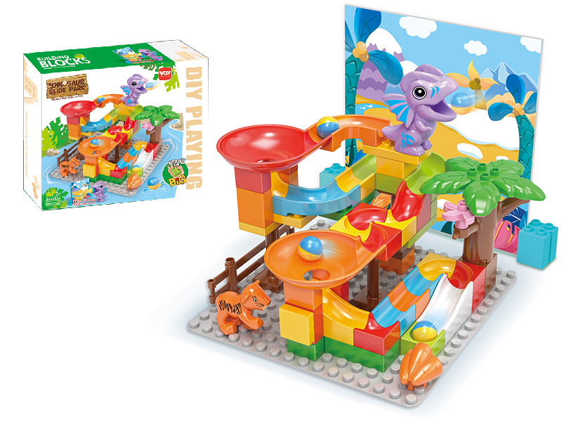 Velociraptor Slide Building Blocks 60pcs