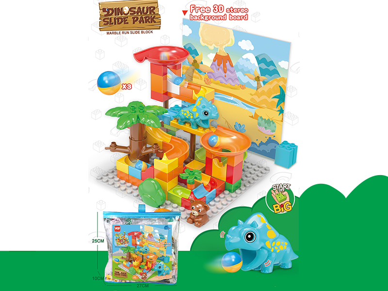 Triceratops Slide Building Blocks 62pcs