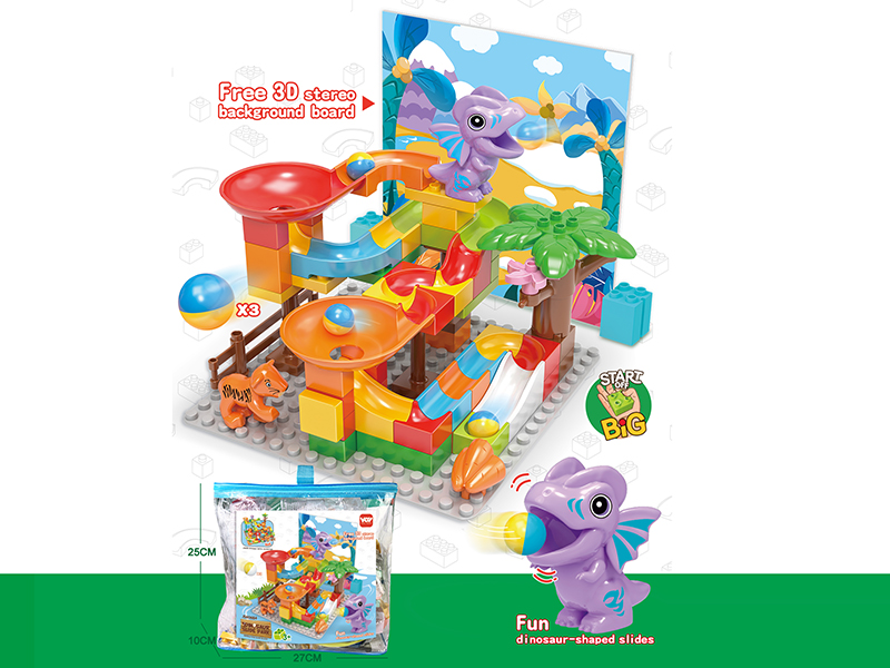 Velociraptor Slide Building Blocks 60pcs