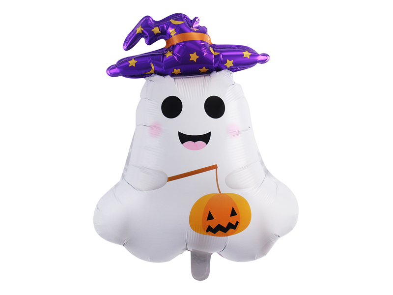 50Pcs Aluminum Hat Ghost Balloon