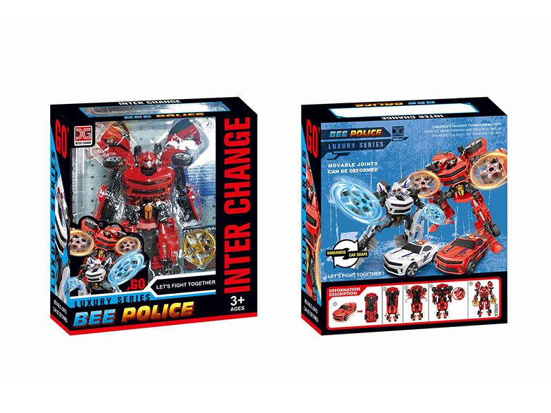 Police Car Deformation Robot