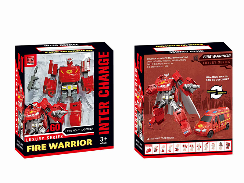 Deformed Combat Alliance (Fire Truck+Cloak) Deformed Robot