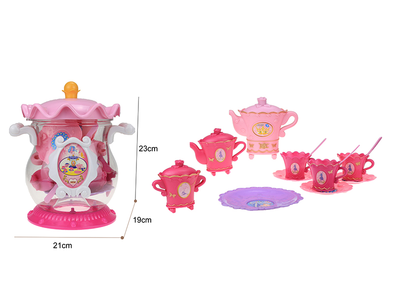 Transparent Pot Tea Set