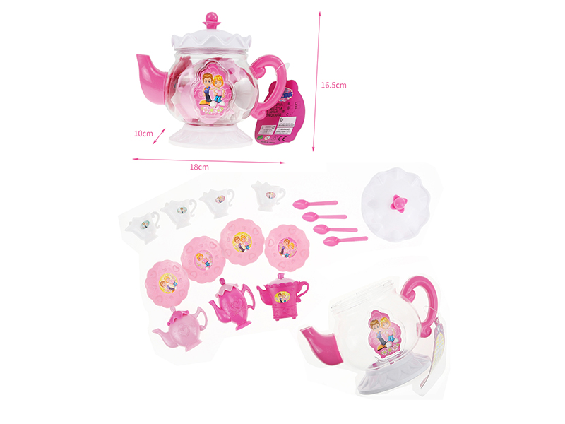 Transparent Pot Tea Set