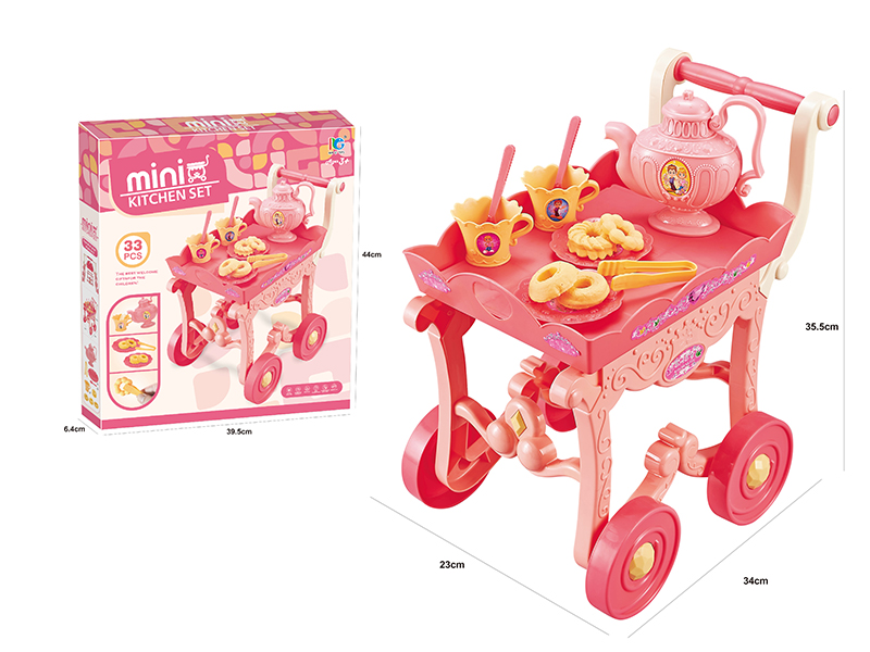 Afternoon Tea Cart Tea Set Cake