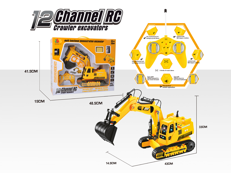 12Ch R/C Crawler Excavators