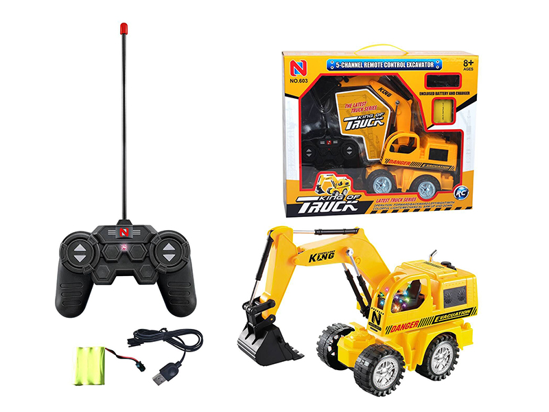 5Ch R/C Excavating Wheeled Engineering Vehicle