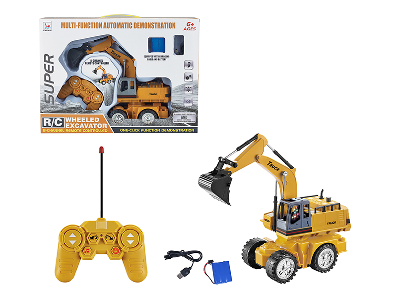 5Ch R/C Excavating Wheeled Engineering Vehicle