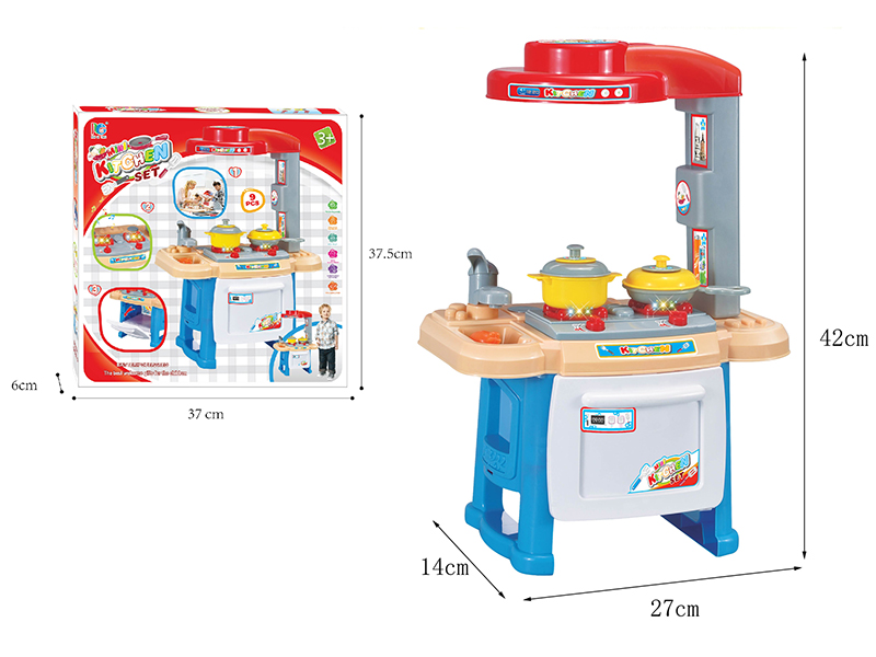 Mini Kitchen With Kitchen Ventilator (Light And Music)