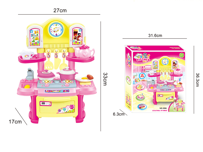 Cartoon Clock Kitchen Counter (Light And Music)