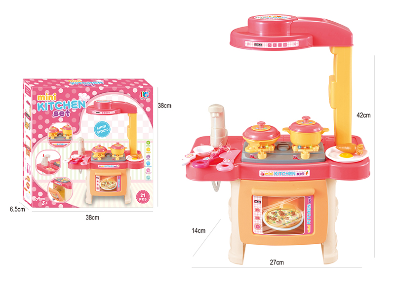 Mini Kitchen Set(Light And Music,Water)