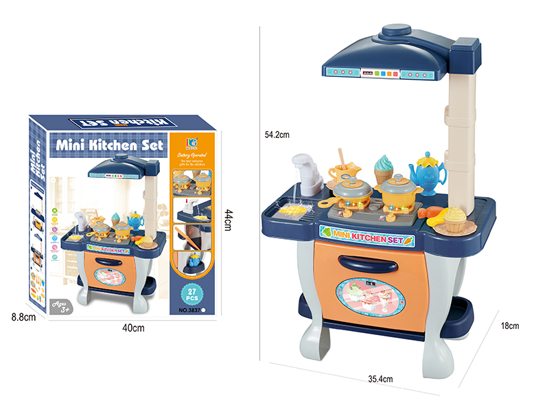 Kitchen Set With Range Hood(Light And Music,Water)